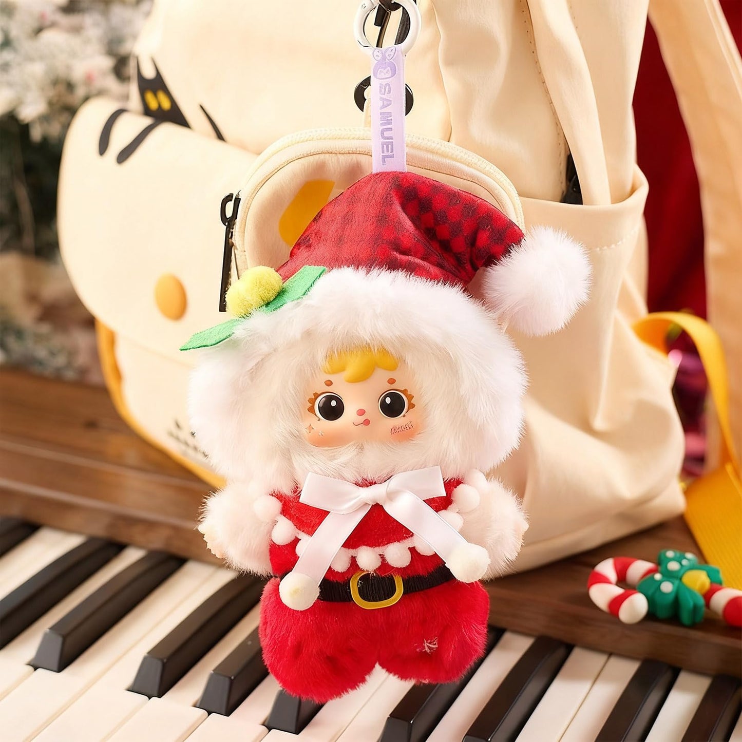 Samuel “Christmas Good Night Song” Series Plush Blind Box Figure｜Approx. 15cm｜ABS & Polyester｜Cute Trendy Collectible · Bag Accessory｜Gift & Display Item