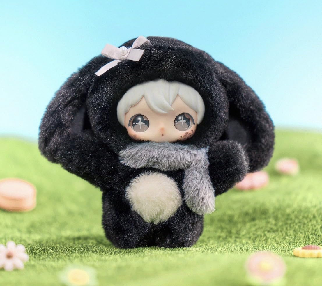 ShyShy Bunny Sparkle – Sparkly World Series Blind Box | Plush Keychain Charm (3D PVC Face) | Blind Box Random 1pc | Approx. 14cm Fluffy Soft Material | Bag Charm & Home Decor Mascot