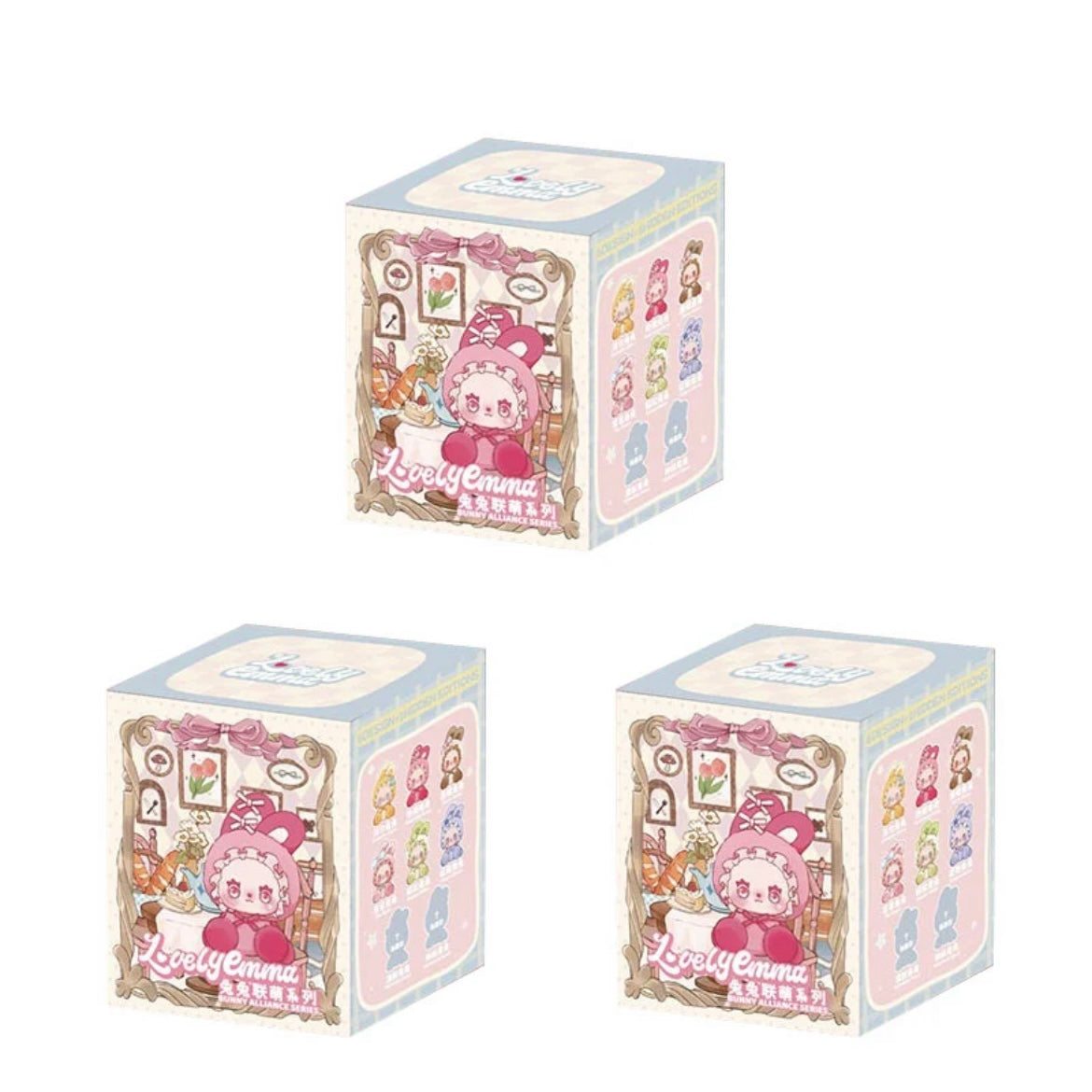 LOVELY EMMA Bunny League Plush Blind Toy | Fairy-Style Bunny Characters with Detailed Costumes | Random 1 of 8 (Including 2 Secret Editions) | Official Authentic | Christmas & Birthday Gift Desk Display