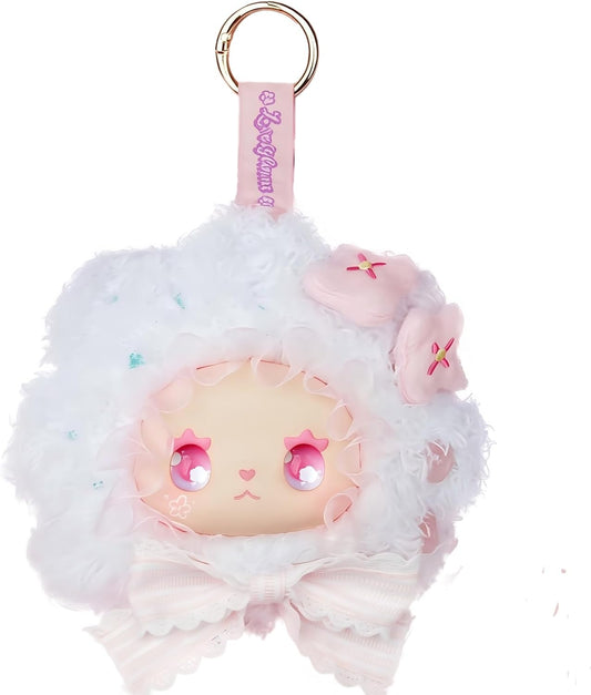 岁岁花令シリーズ ぬいぐるみマスコット 正規品 ほのかな香り付き 約12cm レースフリル 大きなリボン 花モチーフデザイン かわいい癒し系ドール バッグチャーム コレクション クリスマス 誕生日 プレゼント ギフトにおすすめ 全10種よりランダム1点発送